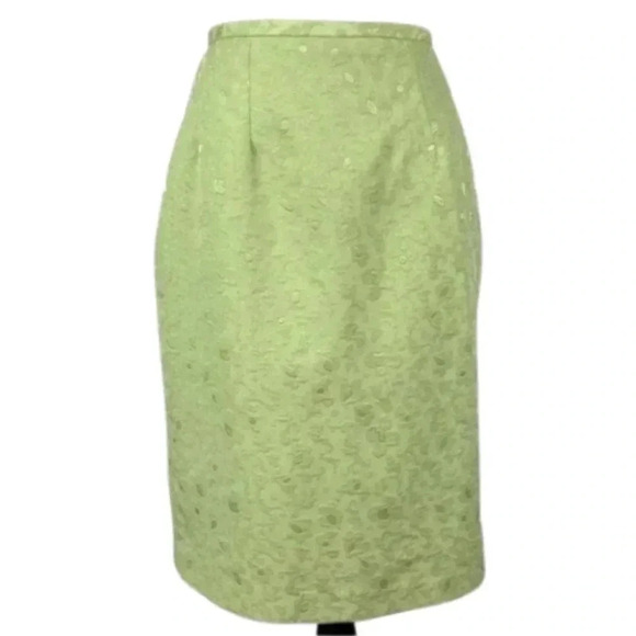 Vtg Jessica Howard pencil skirt sz 6 embroidered - Picture 1 of 9